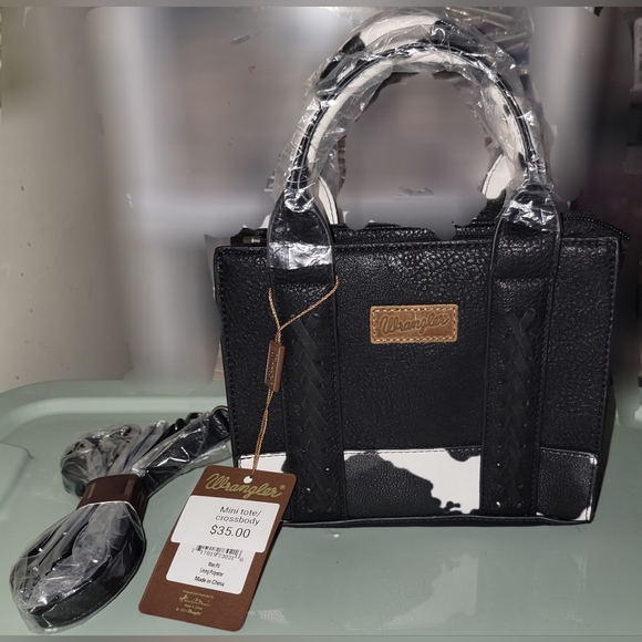Wrangler Handbags - Wrangler Black Mini Tote Bag
